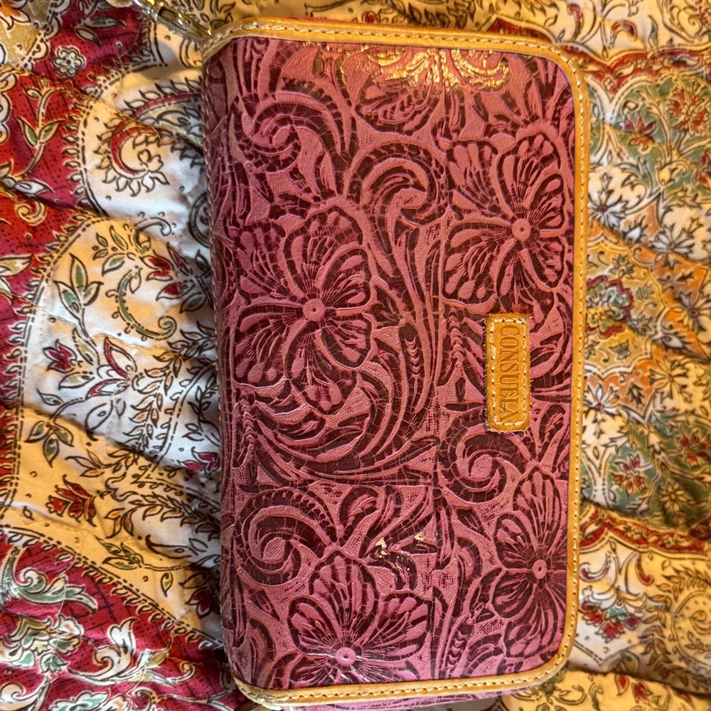 Consuela Pink Floral Wallet